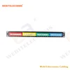 1U 19 Inch+RJ45 IDC UTP Cat5e Colorful Keystone Jacks 45 Degree Network Patch Panel
