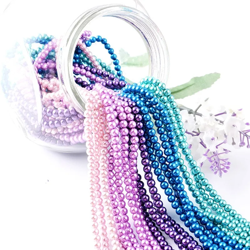 2.5mm 10mm Best Quality Rosary Bead Faux Pearl Beads In Bulk,Glass