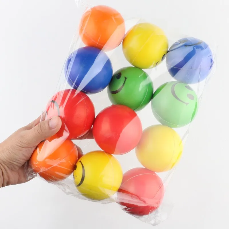 Pu Foam Rubber Ball Toy Basketball Hand Wrist Exercise Stress Relief