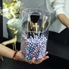 New Clear Plastic Makeup Brush Holder Dustproof Storage Box Makeup Organizer Rangement Maquillage Holder Lipstick Organizer Case