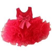 

New arrived factory direct sales mini 1 year old Kids Girls Puffy tutu birthday party dresses