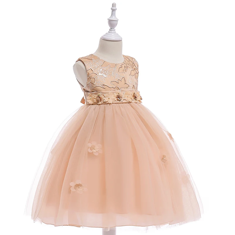 Wholesale Baby Frock Designs Kids Party Wear Flower Girl Wedding Dress ...