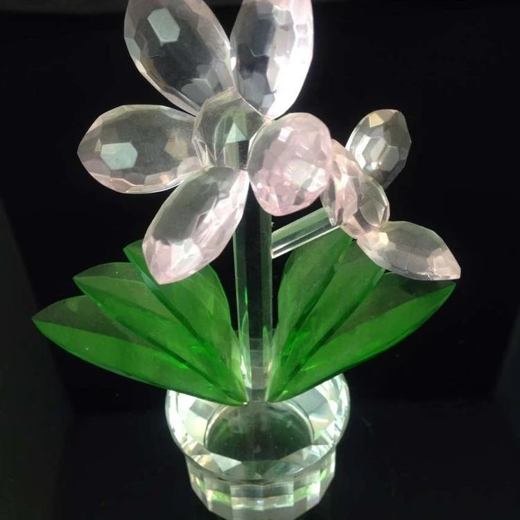 Artifical Decoration crystal flower craft of china