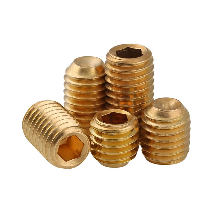 
DIN 913 Brass flat piont Hexagon socket set screws 