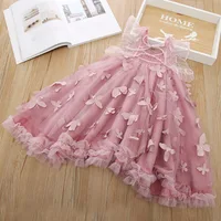 

Chinese factory high quality baby girl butterfly dress for 1-7 years