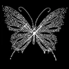 2019 New Design Butterfly Custom Hot Fix Afro Girl Rhinestone Transfer for Clothing