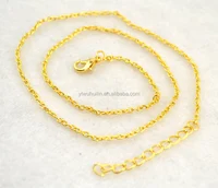 

NC009 Huilin Jewelry rhodium Silver Gold plated Adjustable link necklace chain for Necklaces