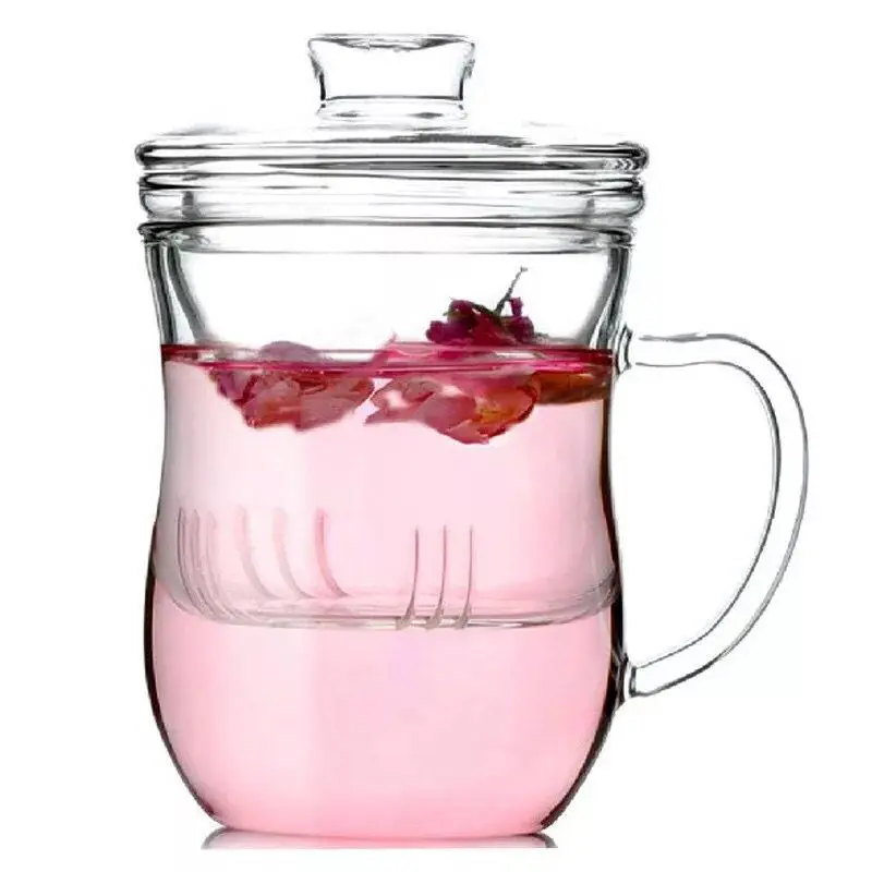 

Handmade Clear Heat Resistant Square Glass Teapot, Transparent