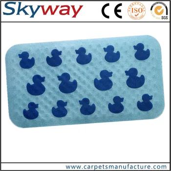 Eco Friendly Antibacterial Safety Tub Mat Without Suction Cups