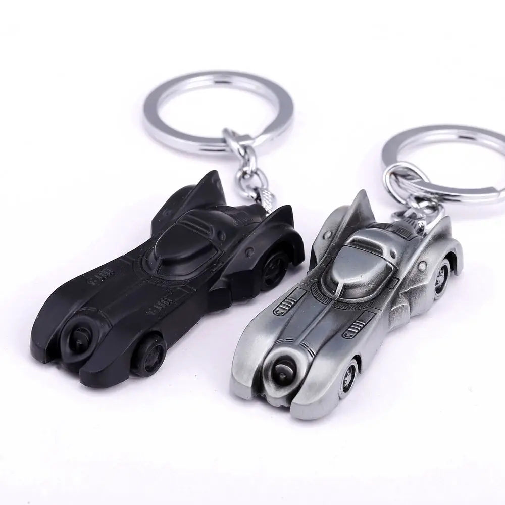 

The Dark Knight Car Keychain Batmobile Man V Alloy Pendant Toy Keyring Key Chain Ring