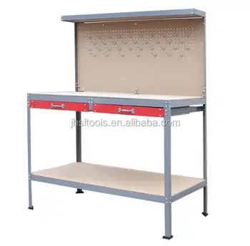 Modern Heavy Duty Steel Frame Mdf Board Workbench Cabinet With