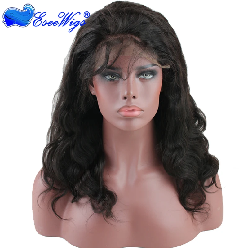 

Wholesale 360 lace frontal wig 8a grade natural black malaysian virgin hair bodywave 180 density