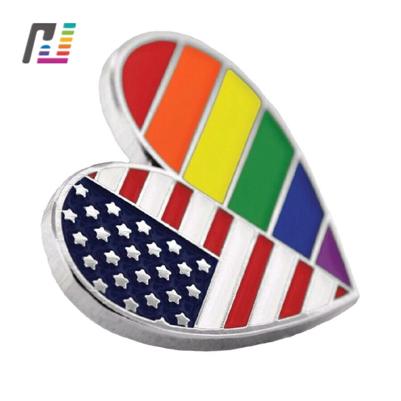 Customized Good Quality Gay Lesbian Rainbow Pins Buy Rainbow Pins 7380