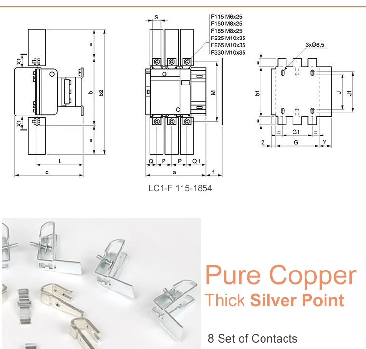 Ac Contactor,Lc1f265 3 Phase Power Contactor Buy Ac Contactor,3phase