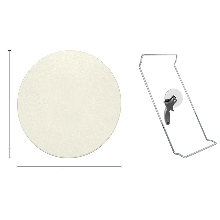 
Hot selling heat resistance classic round cordierite pizza oven stone 