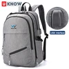 Large capacity lightweight polyester 17 inch laptop backpack computer with headphone port