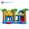 factory made inflatable bounce house, commercial inflatable monkey bouncy castle with slide
