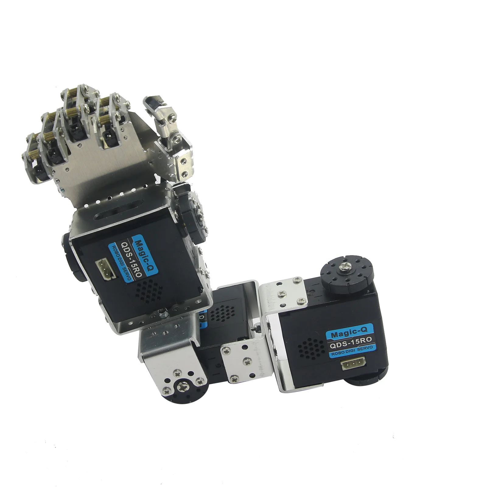 Humanoid Robot Left Hand Arm with Fingers Manipulator & Servo for DIY Robotics 