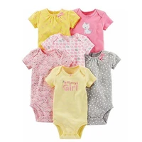 

Wholesale Newborn Baby Clothes Short Sleeves Baby Cotton Romper Set baby rompers