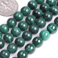 

Wholesale Natural AAA Malachite Gemstone Loose Beads For Jewelry Making 4mm 6mm 8mm 10mm 12mm