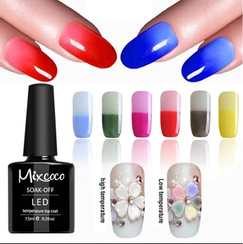 Mixcoco New Products Mood Change Thermo Color Gel Nail Polish Top Mixcoco New Products Mood Change Thermo Color Gel Nail Polish Top Coat For Autumn And Winter