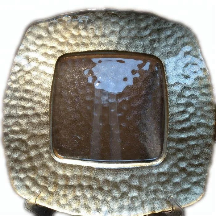 Wholesale cheap gold glass square charger plate with gold edge (2).jpg