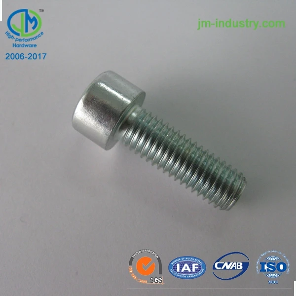 
JM Brand Grade 10.9 12.9 DIN912 M6 304 316 Stainless Steel Hexagon Allen Bolt M7 Hex Socket Head Cap Screw 
