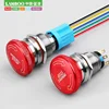 LANBOO Mounting diameter 16mm 19mm 22mm Stainless Steel Emergency stop mushroom push button switch