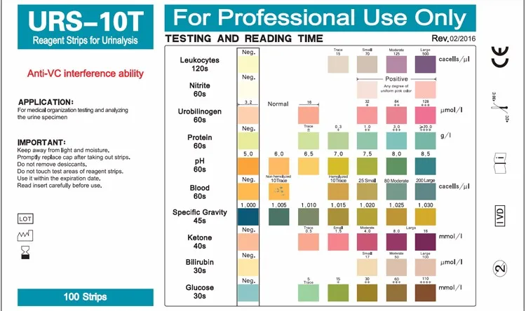 Urs-10t Professional Quality Test With Ce Certificate For Urine Test ...