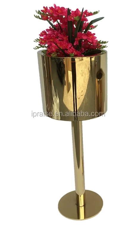 
Wedding decoration metal flower vase /gold flower vase for garden supplies 