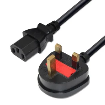 Sel Lampe 2 M UK Cable Lead Cord Set 3Pin Plug In Pendentif E14 Lampe Support UK