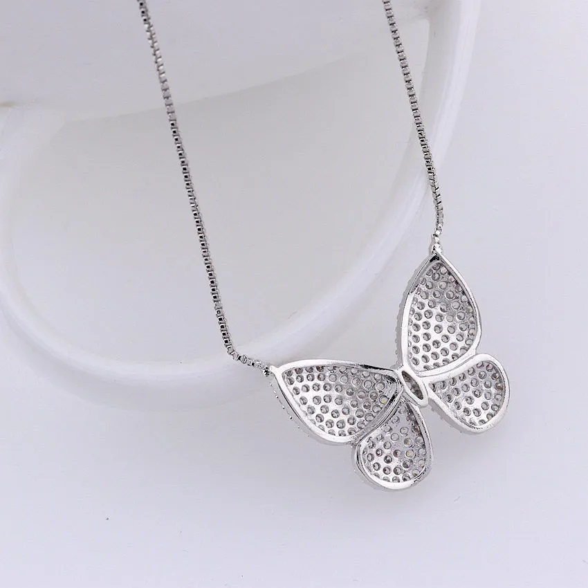 Colgante Hermoso Collar Mariposa Para Regalo De Las Mujeres - Buy ...