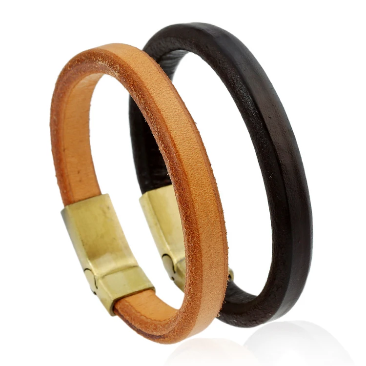 

High Quality Handmade jewelry fashion mens Leather friendship bracelet, Brown;black
