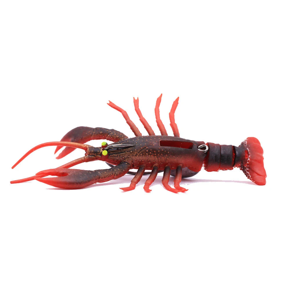 

predator fish predator fish natural color soft crawfish, 6 colors