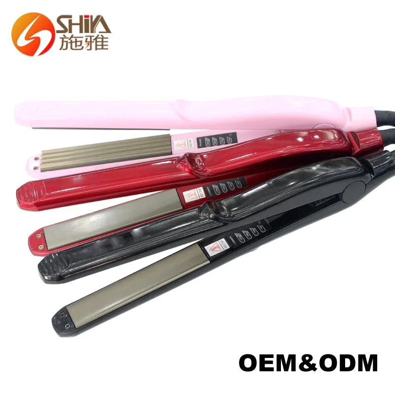 

Hot Selling 2019 Amazon Top Nano Titanium 0.5 1/2 Inch LED Custom Flat Irons Machine With Private Label Hair Straightener