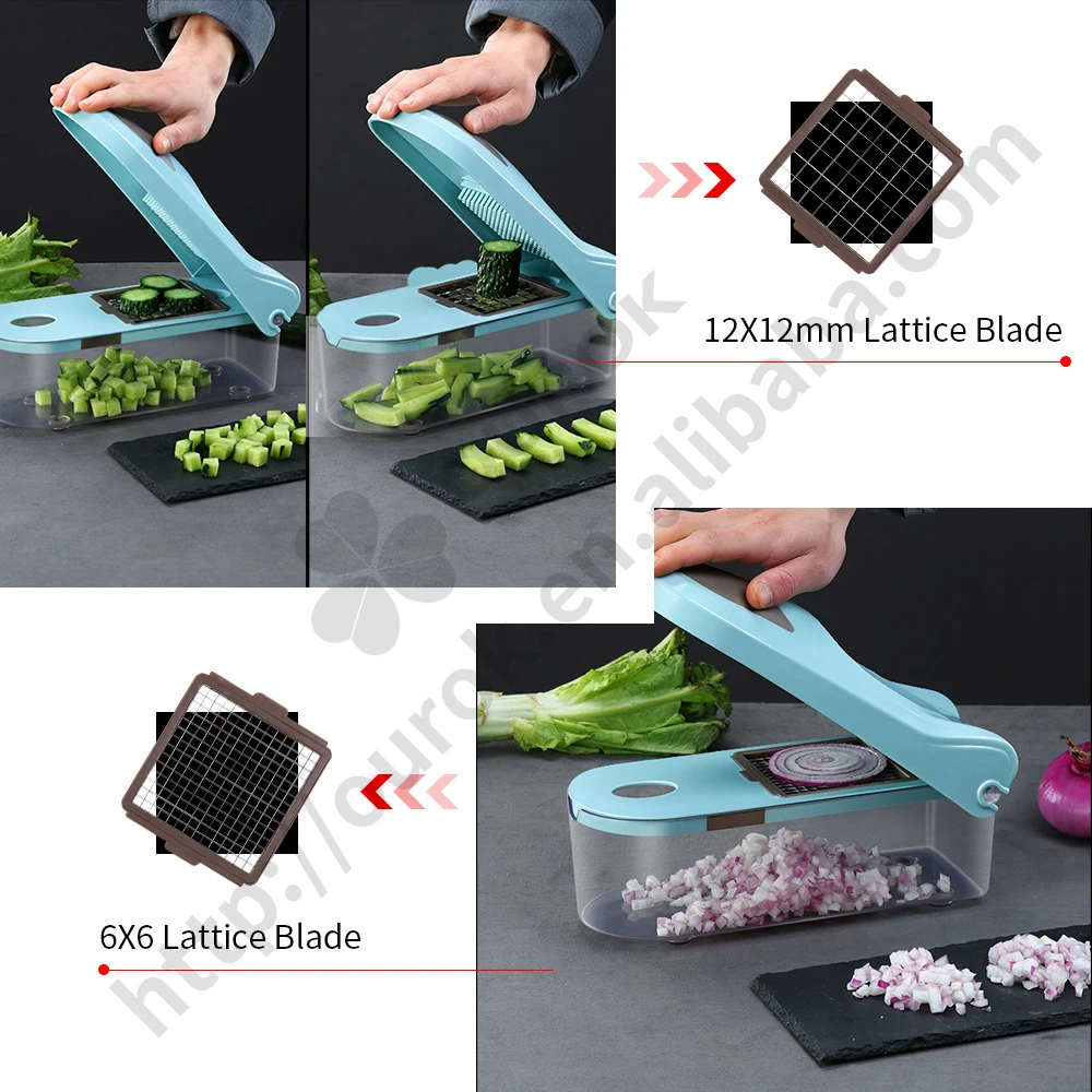 12 In 1 As Seen On Tv Manual Food Slicer And Chopper Vegetable Dicer