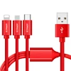 hight quality 3 in 1 USB Cable Nylon Braided,All In One Charging Cord,Multi Function Mobile USB Cable