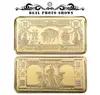 1901 USD 10 Bill Pure Gold Bar Home Decorative American Banknote Gold Art Crafts 24k Gold Bar Ornament Wholesale Price