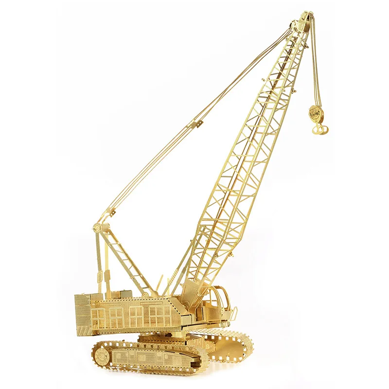 

Educational Toys Crawler Crane Metal Works Diy 3D Laser Cut Models Puzzle Magnetic 3d Jigsaw Puzzles Free Shipping, Gold