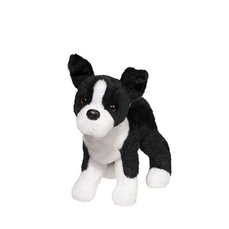 black stuffed dog toy