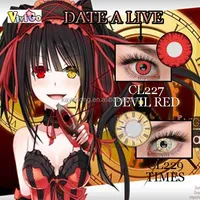 

japanese anime date a live CL229 times and CL227 devil red color soft contact lens