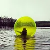 Yellow Blue Giant Inflatable Water Toys Human Water Bubble Ball , inflatable air running ball for sale