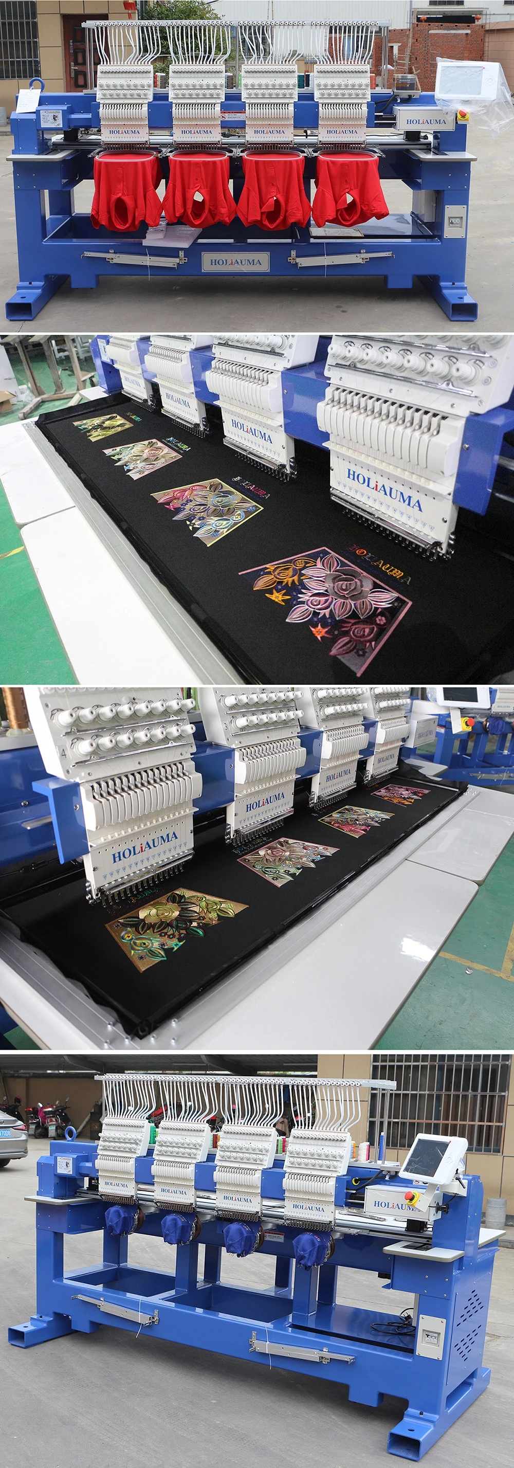 Commercial 4 Heads Monogram Embroidery Machine Cap Embroidery Machine