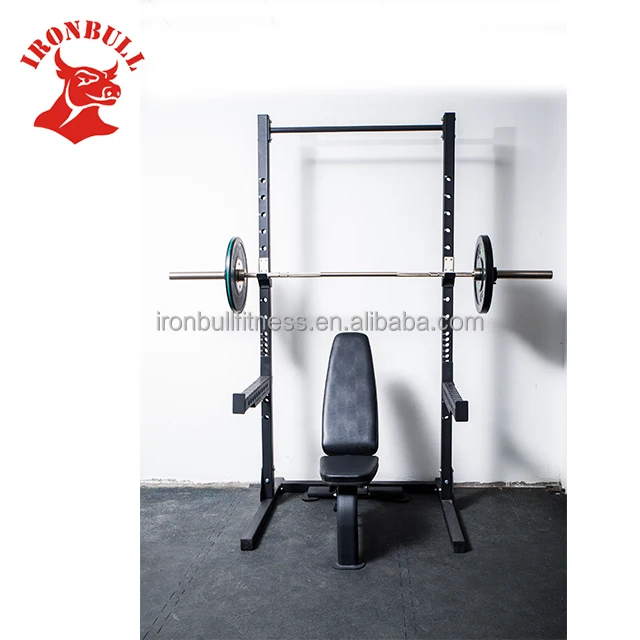 
Power stand squat rack with safety arms 