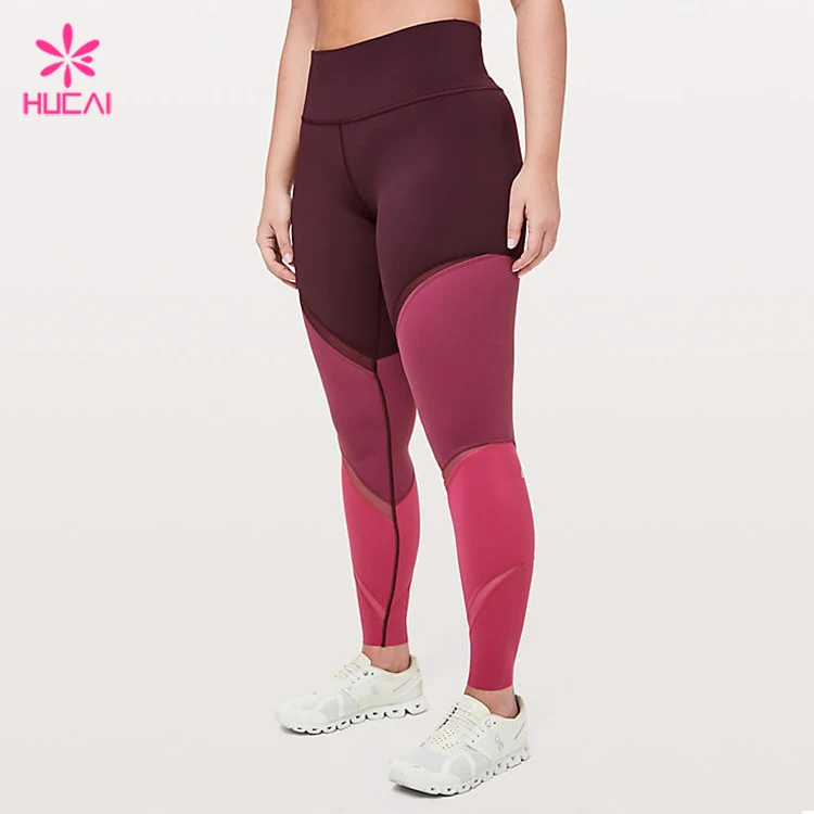 Wholesale Custom Squat Proof Leggings Women High Waist Purple Recycled Women  Gym Tights - China Yoga Pants and Fitness Pants price