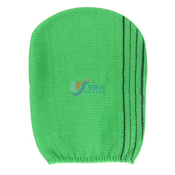 

High Quality Skin Care Product Korea Italy Shower Spa Glove Body Scrub Cloth Viscose Exfoliating Bath Glove