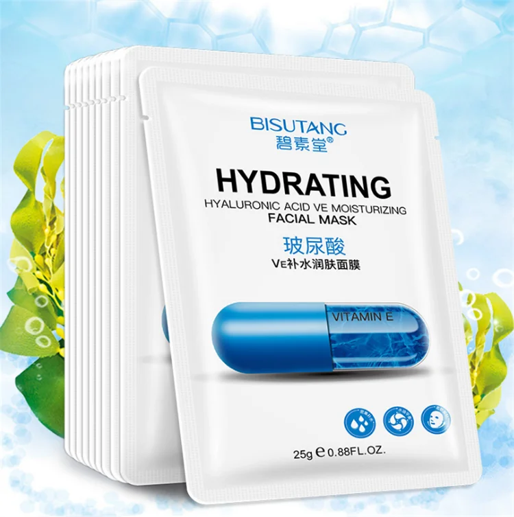 

BISUTANG hyaluronic acid vitamin E facial mask sheet moisturizing relief drying facial mask silk facial mask