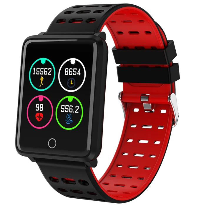 

New design IP68 waterproof fitness smart watch bracelet, Red/blue/black/purple
