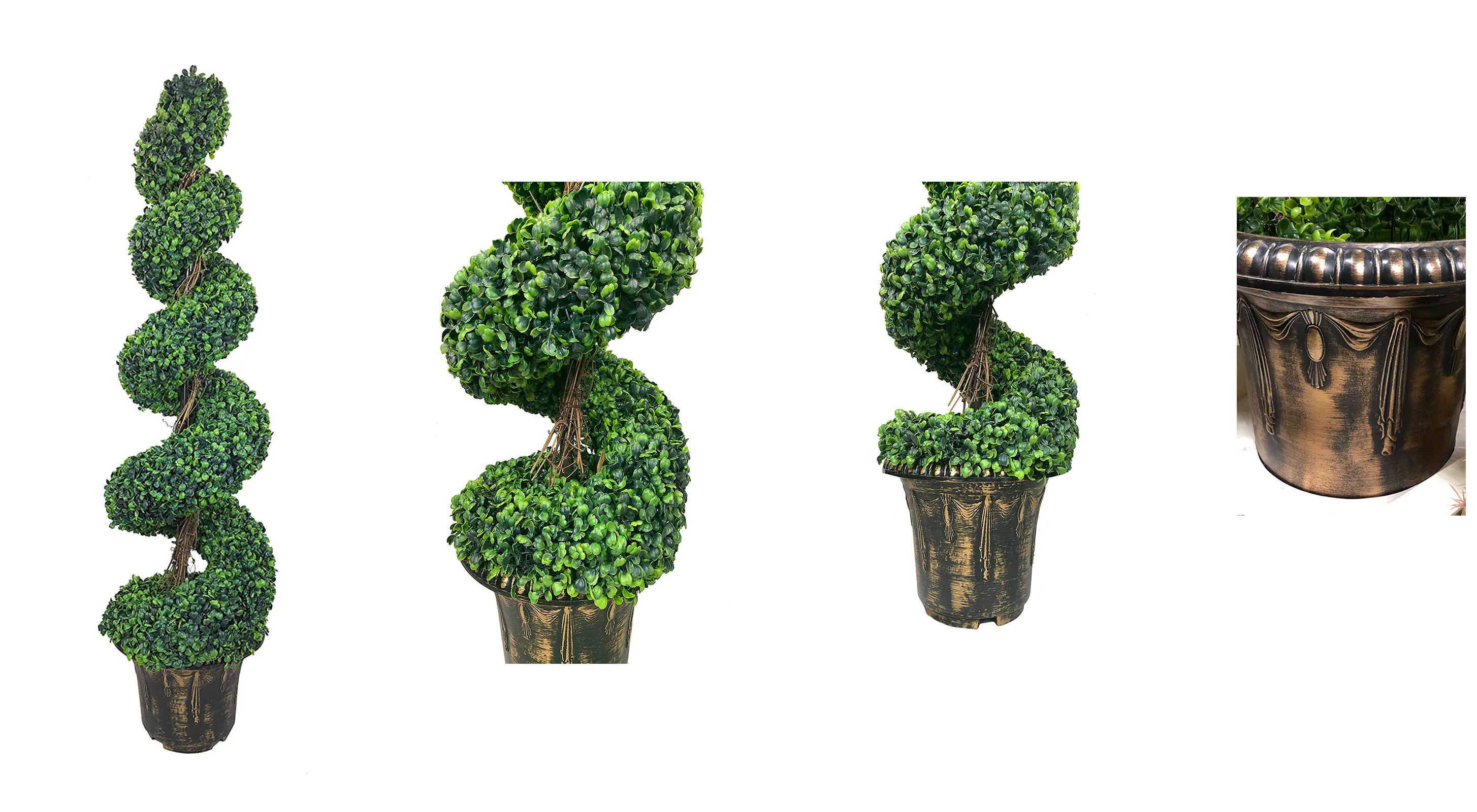 High Quality Artificial Topiary Spiral Boxwood Tree,Home Garden Decor Artificial Tree,Outerdoor