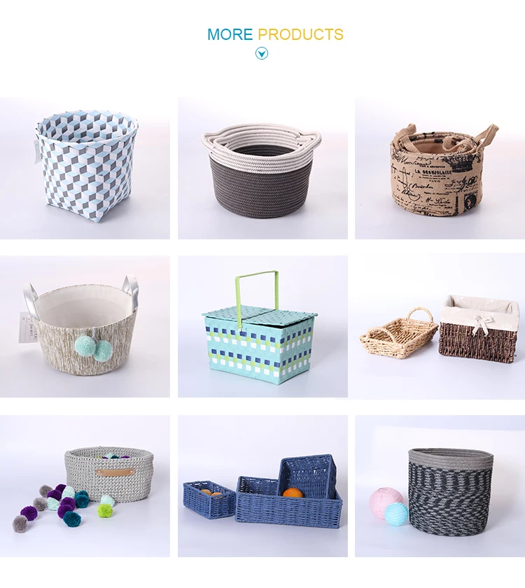 Hot Sale Wholesale Hand Knitting Cotton Rope Basket For Storage Buy